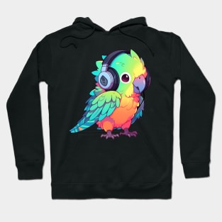 Parrot Headphones Hoodie